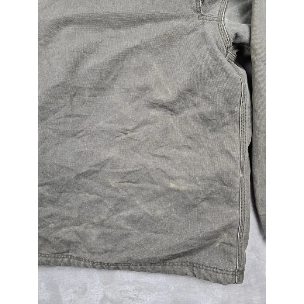 Vintage Sorel Canvas Work‎ Jacket Mens L Corduroy Collar Fleece Lined Distressed